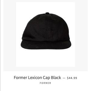 NEVER WORN / New Former - Lexicon Hat